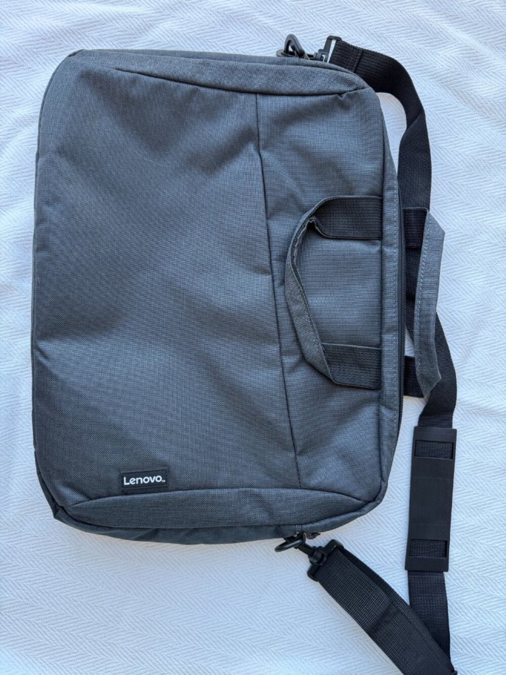 Lenovo Laptop Messenger Bag — Charcoal Gray, Shoulder Strap